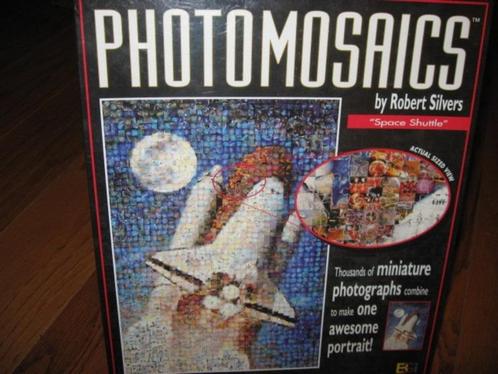 Photomosaics puzzel space shuttle 1000 stuks [COMPLEET], Hobby en Vrije tijd, Denksport en Puzzels, Zo goed als nieuw, Legpuzzel