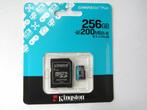 Kingston micro SD kaart 256GB voor 4K HD nieuw 200 MB/s, SD, Nieuw, Ophalen of Verzenden, Customerservice@kingston.eu
