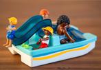 Playmobil waterfiets met glijbaan 9424, Ophalen of Verzenden, Zo goed als nieuw, Complete set