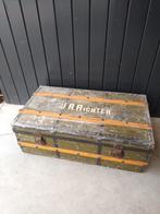 Antieke oude reiskist hutkoffer kist scheepskist, Minder dan 50 cm, Minder dan 50 cm, Gebruikt, Ophalen of Verzenden