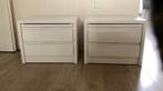 2 robuuste nachtkastjes., Huis en Inrichting, Kasten | Ladekasten, Overige materialen, Gebruikt, 1 of 2 laden, Strak.