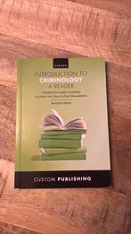 Boek - introduction to criminology; a reader - tweede druk, Ophalen of Verzenden, Beta, Zo goed als nieuw, WO