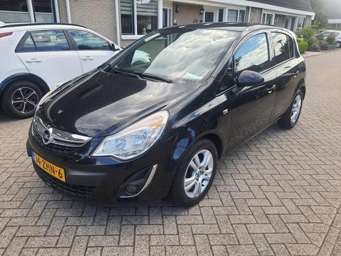 Opel Corsa 1.2 16V 5D 2012 Zwart LPG G3, Auto's, Opel, Particulier, Benzine, A, Hatchback, Handgeschakeld, Origineel Nederlands