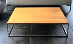 Moderne salontafel - Eikenhout & Metaal, 100 tot 150 cm, Eikenhout, Ophalen of Verzenden, Minder dan 50 cm