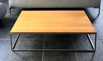 Moderne salontafel - Eikenhout & Metaal beschikbaar voor biedingen