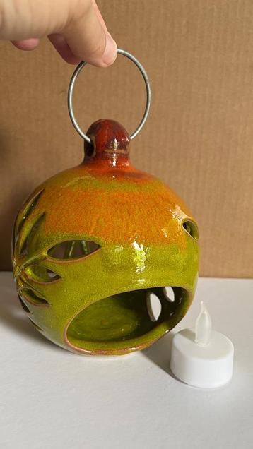 Pots & Pithoi Grieks handgemaakt keramiek lantaarn 12x11 cm beschikbaar voor biedingen