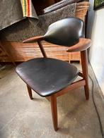 Vintage Koehoorn Stoelen Set - Jaren 50/60, Huis en Inrichting, Stoelen, Ophalen, Twee, Zwart, Zo goed als nieuw