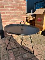 Houe bijzettafel zwart, Ophalen, Gebruikt, Metaal of Aluminium, Rond