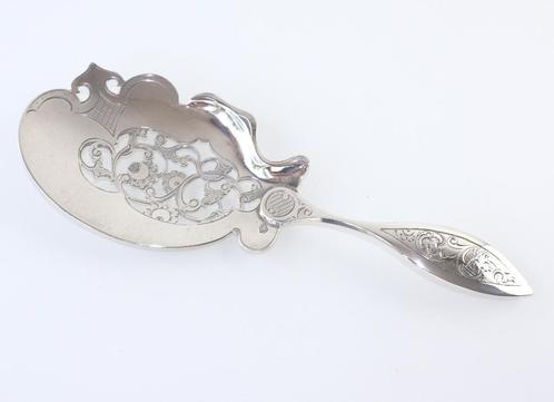 Antieke zilveren natfruitschep, 1862, Antiek en Kunst, Antiek | Goud en Zilver, Zilver, Ophalen of Verzenden