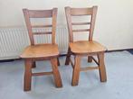 Houten stoelen, Ophalen, Gebruikt, Twee, Bruin