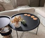Ronde salon tafeltjes van staal, Ophalen, Gebruikt, Rond, 50 tot 100 cm