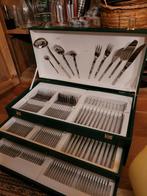 12 delig bestek in luxe koffer, Ophalen of Verzenden, Nieuw, Rvs of Chroom