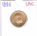 Schitterend schaars gouden tientje 1885 UNC voor 660 euro, Postzegels en Munten, Koning Willem III, Losse munt, 10 gulden, Goud