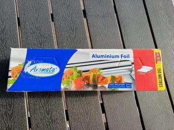 Aluminiumfolie. Grote rol van 150 meter beschikbaar voor biedingen