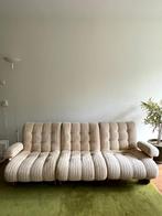 Vintage modulaire ribfluwelen bank, Huis en Inrichting, Banken | Complete zithoeken, Ophalen, Gebruikt, Hout