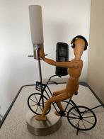 Fietslamp met Houten Figuur, Ophalen of Verzenden
