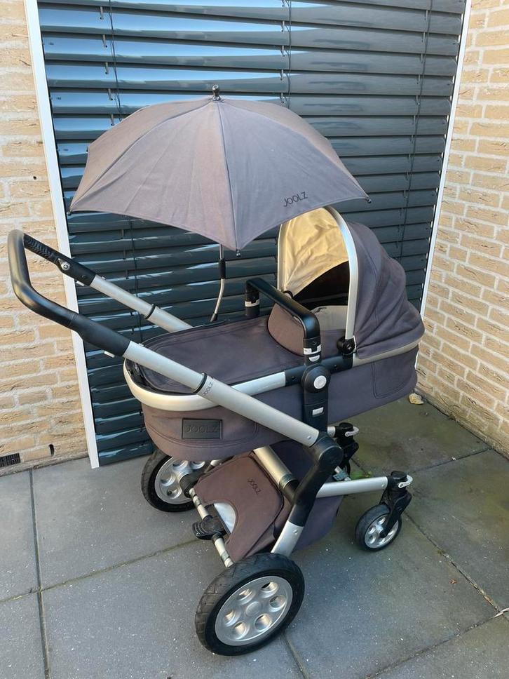 Joolz Day zilver antraciet kinderwagen incl. vele extra’s, Kinderen en Baby's, Kinderwagens en Combinaties, Gebruikt, Combiwagen