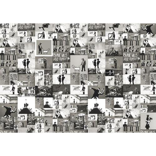 126 Banksy Vlies Fotobehang 350x250cm in 3 maten Nieuw 1000+, Huis en Inrichting, Woonaccessoires | Wanddecoraties, Nieuw, Ophalen of Verzenden