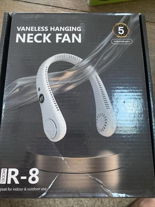 Nekventilator. R8 NIEUW Zwart, Witgoed en Apparatuur, Ventilatoren, Nieuw, Ophalen of Verzenden