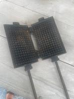 Gietijzeren wafelijzer voor fijne wafeltjes, Ophalen of Verzenden, Gebruikt