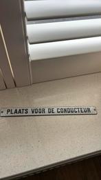 Emaille bordje treinstel trein tram bus conducteur, Ophalen of Verzenden, Gebruikt, Trein, Overige typen