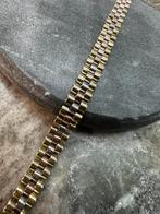 Prachtige 14k gouden tricolor armband, Ophalen of Verzenden, Nieuw, Goud