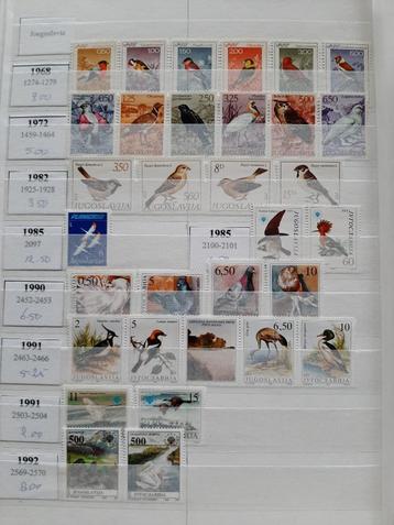 Vogelpostzegels Joegoslavië beschikbaar voor biedingen