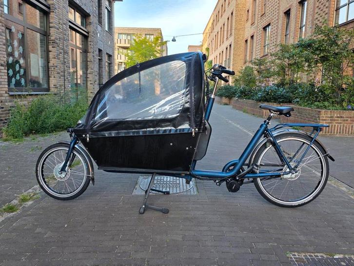 2dehands Elektrische Bakfiets Cargo Long met Huif, Fietsen en Brommers, Fietsen | Bakfietsen, Zo goed als nieuw, Fietsfabriek