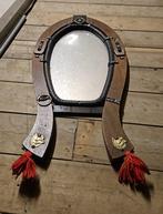 Spiegel in paardengareel, Ophalen, Gebruikt, Minder dan 100 cm, Ovaal