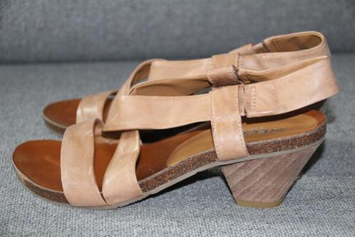 Nelson bruine lederen sandaal maat 38, Kleding | Dames, Schoenen, Zo goed als nieuw, Sandalen of Muiltjes, Bruin, Ophalen of Verzenden