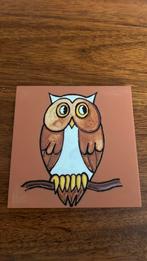 Leuke uil op tegel, Ophalen of Verzenden, Zo goed als nieuw