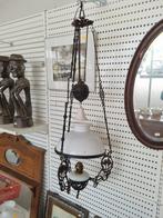 Oude olielamp / hanglamp, Antiek en Kunst, Antiek | Lampen, Ophalen