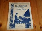 Carl kruger - die gazelle, Gebruikt, Ophalen of Verzenden, Artiest of Componist, Piano