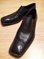 Zwarte leren instappers maat 42, Ophalen of Verzenden