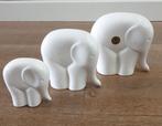 platelen Delfts wit Olifanten 14,12,5 en 9cm-----------19,95, Antiek en Kunst, Verzenden