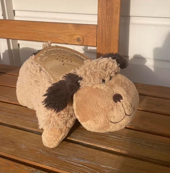 Pillow Pets Dream Lites knuffel hond | sterrenhemel, Kinderen en Baby's, Speelgoed | Knuffels en Pluche, Gebruikt, Hond, Ophalen of Verzenden