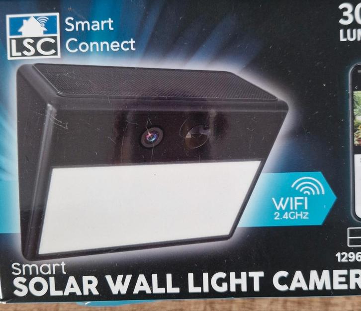 LSC Smart Connect solar  camera met lamp
Hoge resolutie: 3M, Audio, Tv en Foto, Videobewaking, Nieuw, Ophalen of Verzenden