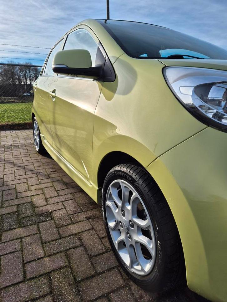 Kia Picanto 1.0 Cvvt 5-DRS 2011 Groen metallic in topstaat, Auto's, Kia, Particulier, Picanto, Airbags, Airconditioning, Alarm