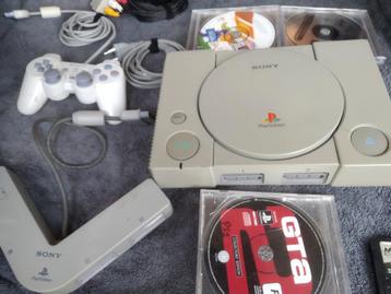 PlayStation 1met 1 controller en 3 spellen beschikbaar voor biedingen