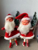 Oude antieke watten kerstfiguren kerstmannen popjes, Ophalen of Verzenden, Gebruikt