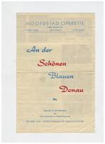 2 Programmabladen van Operette’s van de Hoofdstad operette, Ophalen of Verzenden, Gebruikt, Overige typen