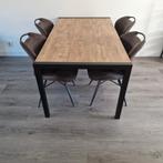 Mooie eethoek met stoelen, Ophalen, 50 tot 100 cm, Zo goed als nieuw, Vijf personen of meer