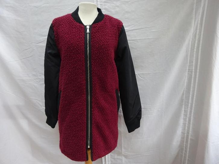 COOLCAT bordo/zwart gewatteerde winterjas - NIEUW - maat XL, Kleding | Dames, Jassen | Winter, Nieuw, Maat 46/48 (XL) of groter