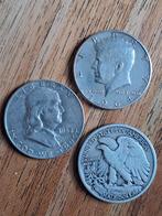 Amerika 3x zilveren half dollar 3 types, Ophalen of Verzenden, Noord-Amerika, Setje, Zilver