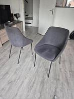 4 Antraciete Stoelen - Mooie Set!, Ophalen, Zo goed als nieuw, Metaal, Vier