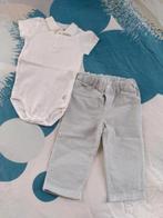 Petit Bateau polo rompertje en maritieme broek maat 74, Ophalen of Verzenden, Setje, Jongetje, Petit Bateau