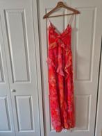 Boohoo crinkle chiffon ruffle maxi jurk, Kleding | Dames, Jurken, Maat 46/48 (XL) of groter, Nieuw, Ophalen of Verzenden, Roze