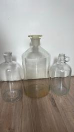 Brocante stolp flessen, Ophalen, Gebruikt