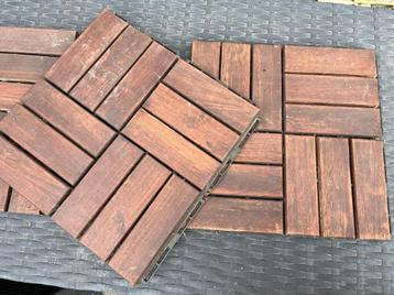 Ikea Runnen Vlondertegels - Hout - +/- 12 m2 beschikbaar voor biedingen