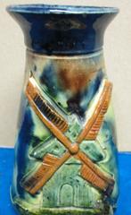 Vlaams AARDEWERK VAASJE met molen, Antiek en Kunst, Ophalen